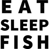 Beta Moda Hub Eat Sleep Fısh Oto Cam Yazı Sticker Siyah 25*18 Cm