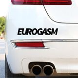 Beta Moda Hub Eurogasm Yazılı Oto Sticker Siyah 20*4 Cm