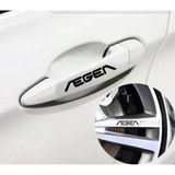Beta Moda Hub Fiat Egea İçin Uyumlu Aksesuar Kapı Kolu Ve Jant Sticker Siyah 10 Adet 10*1 5 Cm
