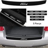 Beta Moda Hub Ford Focus İçin Uyumlu Aksesuar Oto Bağaj Ve Kapı Eşiği Sticker Set Karbon