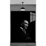 Beta Moda Hub Gazi Mustafa Kemal Atatürk Tablosu Temperli Cam Üzerine Sevgilinize Yılbaşı Hediye