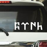 Beta Moda Hub Göktürkçe Türk Yazılı Oto Cam Ve Araç Arkası Sticker 35*10 Cm