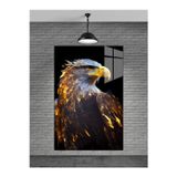 Beta Moda Hub Gold Kartal Cam Tablo Ev Dekorasyon Balkon Dekorasyonu Dekoratif Duvar Tablo Mutfak Tablo