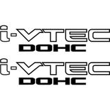 Beta Moda Hub Honda I-Vtec Dohc Oto Sticker 2 Adet Siyah 30*7 Cm