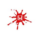 Beta Moda Hub Honda İçin Uyumlu Aksesuar Kan Damlası Tasarım Oto Cam Sticker Kırmızı