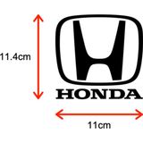 Beta Moda Hub Honda İçin Uyumlu Aksesuar Oto Sticker Siyah 11 Cm