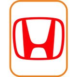 Beta Moda Hub Honda Sunroof Cam Oto Sticker Kırmızı 40*30 Cm