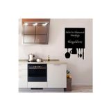 Beta Moda Hub Isme Özel Hamarat Mutfağı Yazılı Dekoratif Mutfak Duvar Sticker 95X60 Cm
