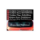 Beta Moda Hub İsteğe Bağlı Arka Cam Özel Yazı Oto Sticker