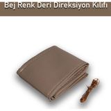 Beta Moda Hub Kia Ceed Deri Direksiyon Kılıfı, Dikmeli Bej Renk Spor Dikiş