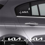 Beta Moda Hub Kia Magensis İçin Uyumlu Aksesuar Oto Ritim Sticker 2 Adet 20*9 Cm
