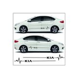Beta Moda Hub Kia Rio İçin Uyumlu Aksesuar Yan Şerit Oto Ritim Sticker