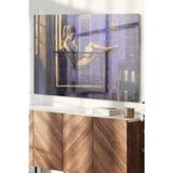 Beta Moda Hub Kitap Okuyan Kadın Çizimi | Sanat Temalı Cam Tablo | 50X70 Cm