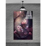 Beta Moda Hub Lila Kelebek Cam Tablo Ev Dekorasyon Balkon Dekorasyonu Dekoratif Duvar Tablo Mutfak Tablo