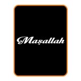 Beta Moda Hub Maşallah Yazısı Oto Sticker Beyaz 24*4 Cm