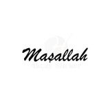Beta Moda Hub Maşallah Yazısı Oto Sticker Siyah 30*6 Cm