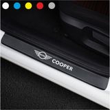 Beta Moda Hub Mini Cooper İçin Uyumlu Aksesuar Oto Kapı Eşiği Sticker Karbon 4 Adet