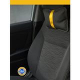 Beta Moda Hub Mini Cooper Mark Oto Koltuk Boyun Yastığı Sarı Şerit 2 Adet