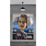Beta Moda Hub Minimalist Joker Dekoratif Temperli Cam Üzerine Tablo Sevgilinize Yılbaşı Hediye