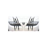 Beta Moda Hub Monster Canavar Pençe Izi Uzun Siyah Far Oto Sticker