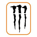 Beta Moda Hub Monster Pençe Far Veya Cam Altı Büyük Oto Sticker Siyah 33*20 Cm
