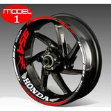 Beta Moda Hub Motosiklet Jant Şeridi 954Rr Honda Uyumlu Beyaz-Kırmızı Sağ-Sol/Ön-Arka