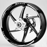 Beta Moda Hub Motosiklet Jant Şeridi Bajaj-Dominar Uyumlu Beyaz-Beyaz Sağ-Sol/Ön-Arka