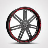 Beta Moda Hub Motosiklet Jant Şeridi Honda Cbf Uyumlu 150 Kırmızı Sağ-Sol/Ön-Arka