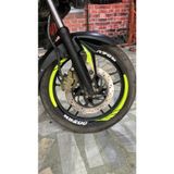 Beta Moda Hub Motosiklet Jant Şeridi Pulsar Motosiklet Jant Şeridi Neon Yeşil Sağ-Sol/Ön-Arka