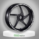 Beta Moda Hub Motosiklet Jant Şeridi Reflektör Beyaz Honda Pcx Uyumlu Sağ-Sol/Ön-Arka