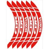 Beta Moda Hub Motosiklet Jant Şeridi Reflektör Kırmızı Geniş Cbr Uyumlu Sağ-Sol/Ön-Arka