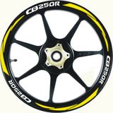 Beta Moda Hub Motosiklet Jant Şeridi Sarı Cb250R Uyumlu Yazılı Sağ-Sol/Ön-Arka
