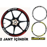 Beta Moda Hub Motosiklet Jant Şeridi Yamaha Mt 09 Beyaz Yazı Kırmızı Şerit Sağ-Sol/Ön-Arka