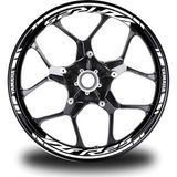 Beta Moda Hub Motosiklet Jant Şeridi Yzf R25 Yamaha Uyumlu Beyaz-Beyaz Sağ/Sol-Ön/Arka