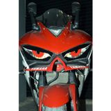 Beta Moda Hub Motosiklet Sticker Kızgın Göz Far Gözü Far Filesi Yzf R25 2015-2018 Uyumlu