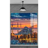Beta Moda Hub Muhteşem İstanbul Camii Temperli Cam Üzerine Tablo Sevgilinize Yılbaşı Hediye