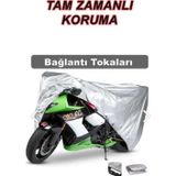 Beta Moda Hub Mv Agusta Brutale 800 America Arka Çanta Uyumlu Motor Branda Örtü 4 Mevsim Koruma Gri