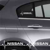 Beta Moda Hub Nissan Juke İçin Uyumlu Aksesuar Oto Ritim Sticker 2 Adet 20*9 Cm