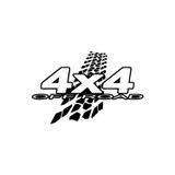 Beta Moda Hub Off Road 4X4 Oto Sticker Lastik Izi Siyah 40*26 Cm