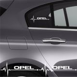 Beta Moda Hub Opel Insignia İçin Uyumlu Aksesuar Oto Ritim Sticker 2 Adet 20*9 Cm