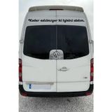 Beta Moda Hub Oto Cam Yazı Sözleri Ticari-Servis-Dolmuş-Panelvan Uzun Sticker Model 32
