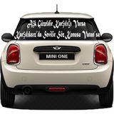 Beta Moda Hub Oto Cam Yazı Sözleri Ticari-Servis-Dolmuş-Panelvan Uzun Sticker Model 48
