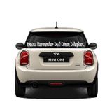 Beta Moda Hub Oto Cam Yazı Sözleri Ticari-Servis-Dolmuş-Panelvan Uzun Sticker Model 50