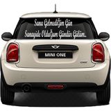 Beta Moda Hub Oto Cam Yazı Sözleri Ticari-Servis-Dolmuş-Panelvan Uzun Sticker Model 52