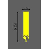 Beta Moda Hub Oto Kaput Şerit Sticker Kurt Ve Ay Yıldız Tasarımlı Yeşil 12*60 Cm