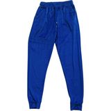 Beta Moda Hub Parlak Kadife Cepli Pantolon Eşofman Pijama Altı Unisex Lastikli Paça Mavi - XL