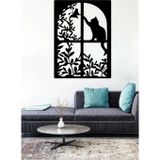 Beta Moda Hub Pencere Kedi Ve Kuş Duvar Sticker Yapıştırma (Sudan Ve Nemden Etkilenmez)
