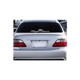 Beta Moda Hub Royal Stance Oto Arka Cam Yazı Sticker Beyaz 40*10 Cm
