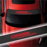 Beta Moda Hub Seat Cordoba İçin Uyumlu Aksesuar Oto Ön Cam Oto Sticker Karbon