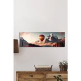 Beta Moda Hub Sıcak Hava Balonu Ve Orman Panoramik Cam Tablo Temperli Ve Rodajlı Dayanıklı Cam